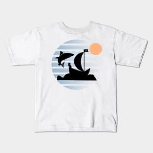 Shark And Pirate Kids T-Shirt